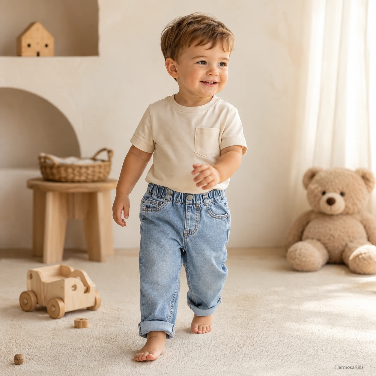 شلوار جین پسرانه وارداتی کلاسیک