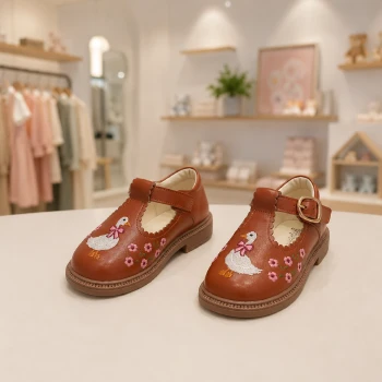 کفش غاز پینترستی چرم مصنوعی رنگ قهوه ای