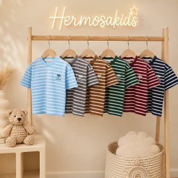 تیشرت تابستانه پسرانه مدل راه راه